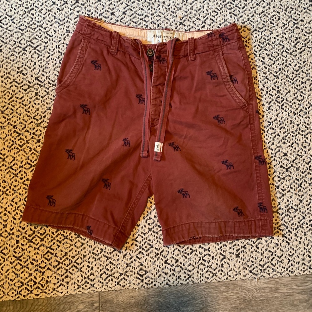 Abercrombie & Fitch Drawstring Moose Shorts